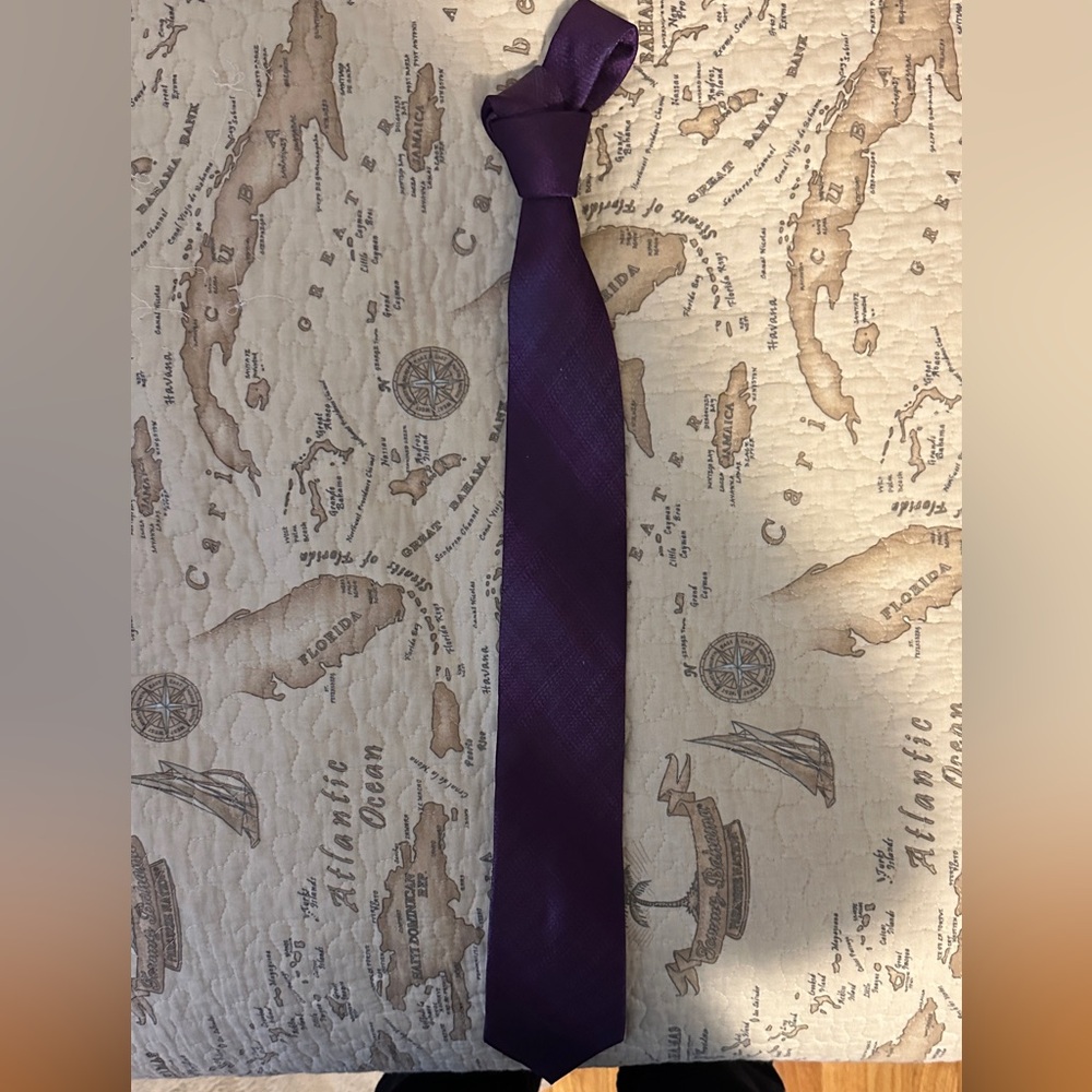 Calvin Klein purple tie
